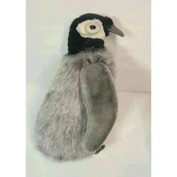 Hansa Penguin Stuffed Animal Plush Life Like 9" Penguin Chick Medium - Picture 1 of 8